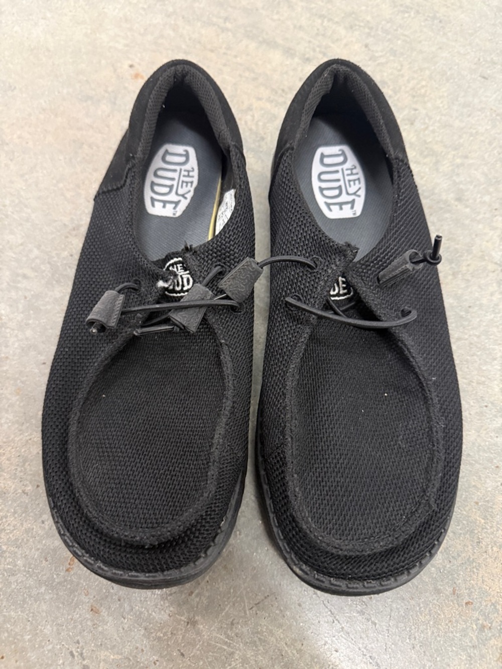Hey Dude Women's Black Slip-On Loafers